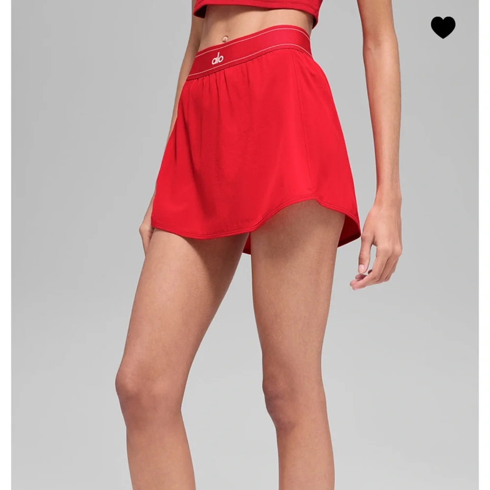 Brand new with tags! Alo Match Point Tennis Skirt - Bright Red, Size M
